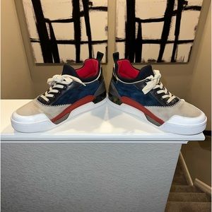 Christian Louboutin Aurelian Mixed Media Milticolor Sneakers Size 42